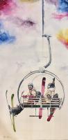Friends on a Powder Day by Stephen Boren